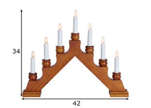 Светодиодный подсвечник цена и информация | Рождественское украшение CA1031, 10 см | pigu.lt