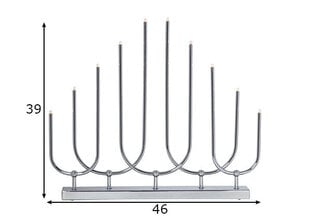 Светодиодный подсвечник, серебро, 10 светодиодов цена и информация | Рождественское украшение CA1031, 10 см | pigu.lt
