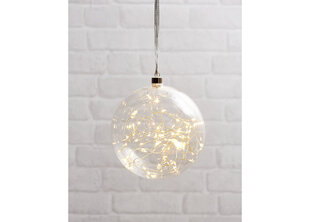 LED apšvietimas stiklo kamuolys kaina ir informacija | Kalėdinės dekoracijos | pigu.lt