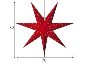 Звезда, красная цена и информация | Рождественские украшения | pigu.lt