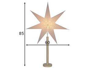 Žvaigždė su koja, natūralios spalvos kaina ir informacija | Kalėdinės dekoracijos | pigu.lt
