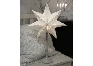 Звезда на ножке Romantic, белая цена и информация | Рождественские украшения | pigu.lt