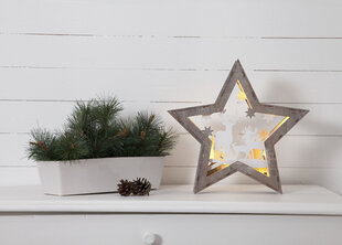 Dekoras su Fauna LED diodais, ruda spalva kaina ir informacija | Kalėdinės dekoracijos | pigu.lt