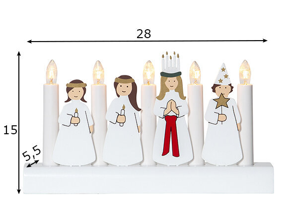 Advento žvakidė Julija kaina ir informacija | Kalėdinės dekoracijos | pigu.lt