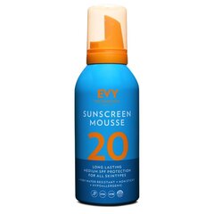 Apsauginės putos nuo saulės EVY Sunscreen Mousse SPF 20, 150 ml kaina ir informacija | Kremai nuo saulės | pigu.lt