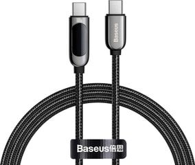 Baseus Display Cable USB-C to Type-C 100W 1m (black) цена и информация | Кабели для телефонов | pigu.lt