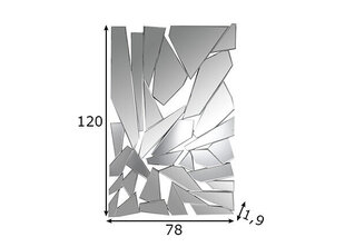 Настенное зеркало цена и информация | Зеркала | pigu.lt