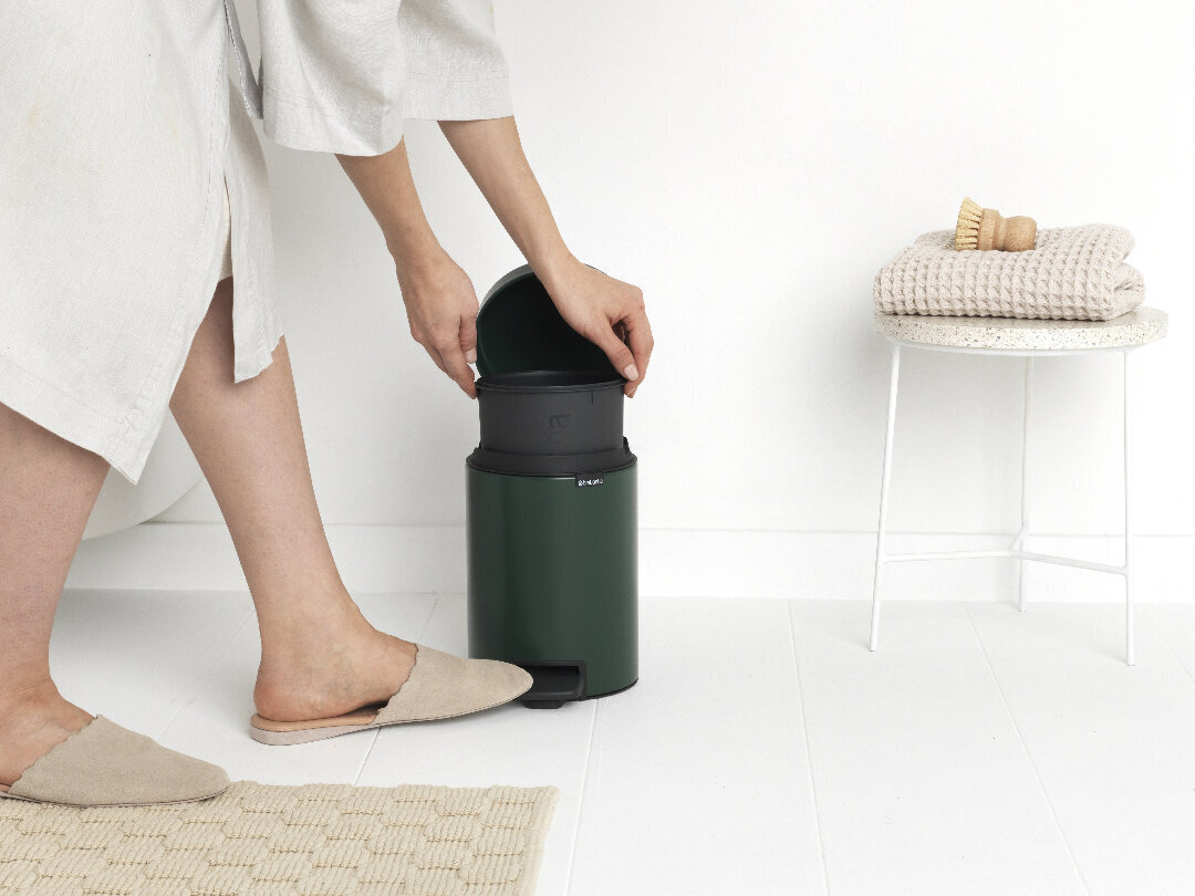 Brabantia šiukšliadėžė Newlcon, 3 l, žalia kaina ir informacija | Šiukšliadėžės | pigu.lt