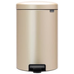 Brabantia šiukšliadėžė Newlcon, 20 l, auksinės spalvos kaina ir informacija | Šiukšliadėžės | pigu.lt