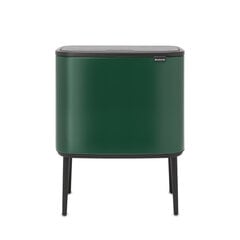 Мусорный бак Brabantia Touch Bin Bo, 36 л, зеленая цена и информация | Мусорные баки | pigu.lt