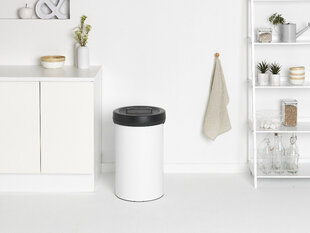 Brabantia šiukšliadėžė Big Bin, 60 l, balta kaina ir informacija | Šiukšliadėžės | pigu.lt