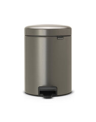 Brabantia Мусорный бак newIcon с педалью (2x2 л) - Platinum цена и информация | Мусорные баки | pigu.lt