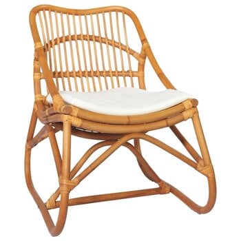 Kėdė su pagalvėle, šviesiai ruda kaina ir informacija | Svetainės foteliai | pigu.lt