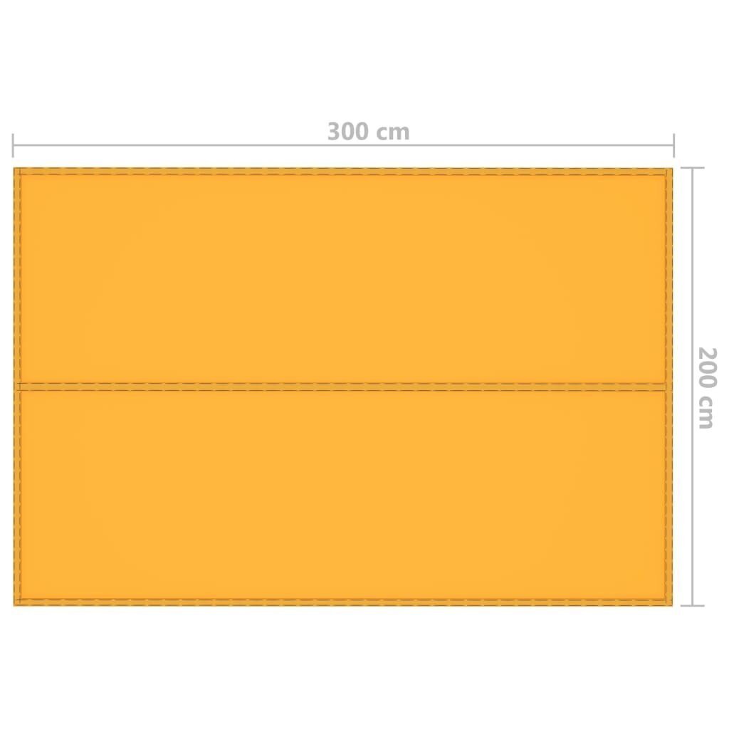 Lauko tentas, 3x2 m, geltonas kaina ir informacija | Skėčiai, markizės, stovai | pigu.lt