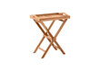 Staliukas, 60x40 cm, rudas цена и информация | Lauko stalai, staliukai | pigu.lt