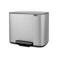 Brabantia Мусорный Мусорный бак с педалью Bo, 36 л - Matt Steel Fingerprint Proof