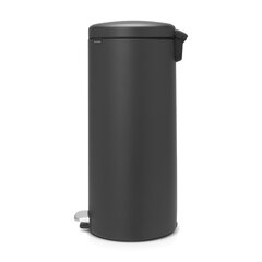 Мусорный бак Brabantia с педалью newIcon, 30 л, цвет Mineral Infinite Grey цена и информация | Мусорные баки | pigu.lt