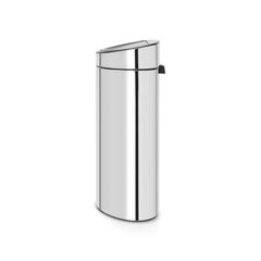 Мусорный бак Brabantia Touch Bin New двухсекционный, 23/10 л, цвет Brilliant Steel цена и информация | Мусорные баки | pigu.lt