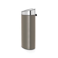 Мусорный бак Brabantia Touch Bin New, 40 л, цвет Platinum цена и информация | Мусорные баки | pigu.lt