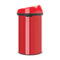 Мусорный бак Brabantia Touch Bin, 60 л, цвет Passion Red цена и информация | Мусорные баки | pigu.lt