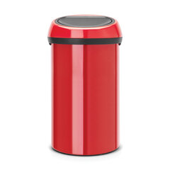 Мусорный бак Brabantia Touch Bin, 60 л, цвет Passion Red цена и информация | Мусорные баки | pigu.lt