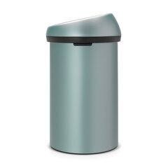 Brabantia Бак Touch Bin, 60Л - Metallic Mint цена и информация | Мусорные баки | pigu.lt