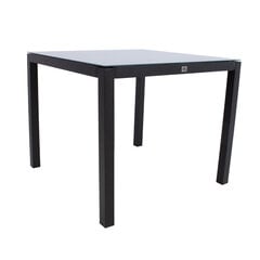 Садовый стол AMALFI 90x90xH74см, серый цена и информация | Садовые столы, столики | pigu.lt