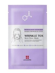 Lakštinė veido kaukė Leaders Wrinkle Tox Skin Clinic, 25 ml kaina ir informacija | Veido kaukės, paakių kaukės | pigu.lt