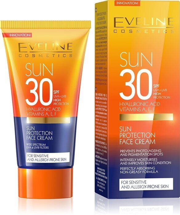 Savaiminio įdegio kremas veidui Eveline Amazing Oils SPF30, 50 ml kaina ir informacija | Kremai nuo saulės | pigu.lt