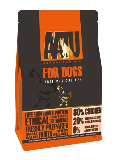 AATU sausas maistas suaugusiems šunims su vištiena, 5 kg цена и информация | Sausas maistas šunims | pigu.lt