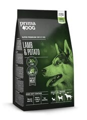 Prima Dog полноценный корм для взрослых собак, баранина- картофель цена и информация | Сухой корм для собак | pigu.lt