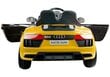 Elektrinis sportinis automobilis vaikams Audi R8 Spyder, geltonas kaina ir informacija | Elektromobiliai vaikams | pigu.lt