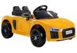 Elektrinis sportinis automobilis vaikams Audi R8 Spyder, geltonas kaina ir informacija | Elektromobiliai vaikams | pigu.lt