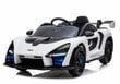 Vienvietis elektromobilis McLaren Senna, baltas kaina ir informacija | Elektromobiliai vaikams | pigu.lt