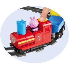 Конструктор с поездом Peppa Pig Big, 59 д. цена и информация | Конструкторы и кубики | pigu.lt