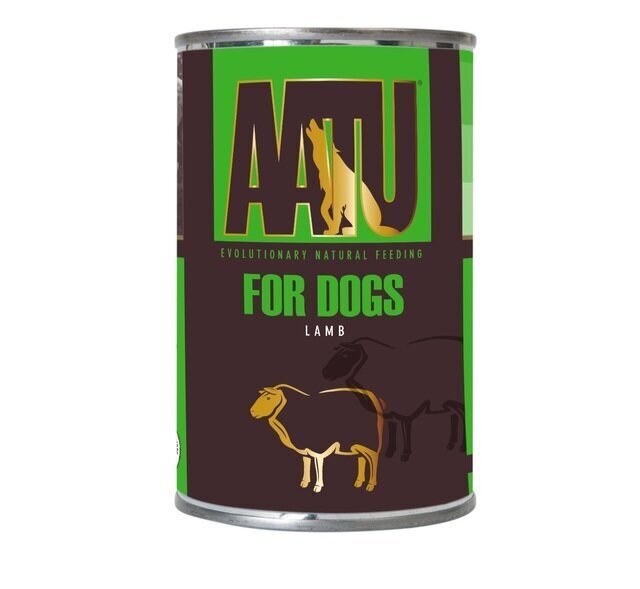 AATU suaugusių šunų konservai su ėriena, 400 g kaina ir informacija | Konservai šunims | pigu.lt
