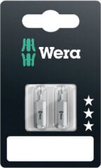 Насадки Wera standard, 2x T15 25 мм, 867/1 TORX®, розничная упаковка цена и информация | Механические инструменты | pigu.lt