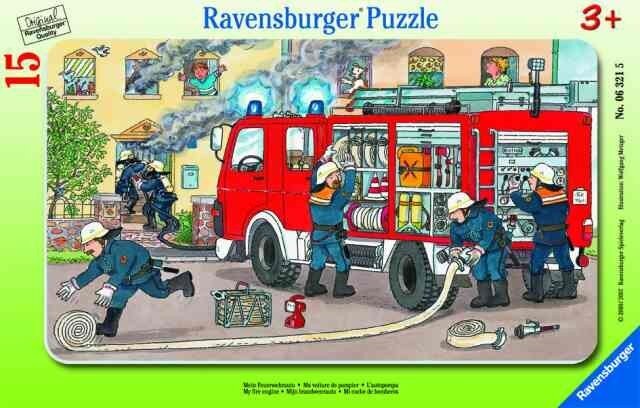 Dėlionė Ravensburger Fire Truck, 15 d. kaina ir informacija | Dėlionės (puzzle) | pigu.lt