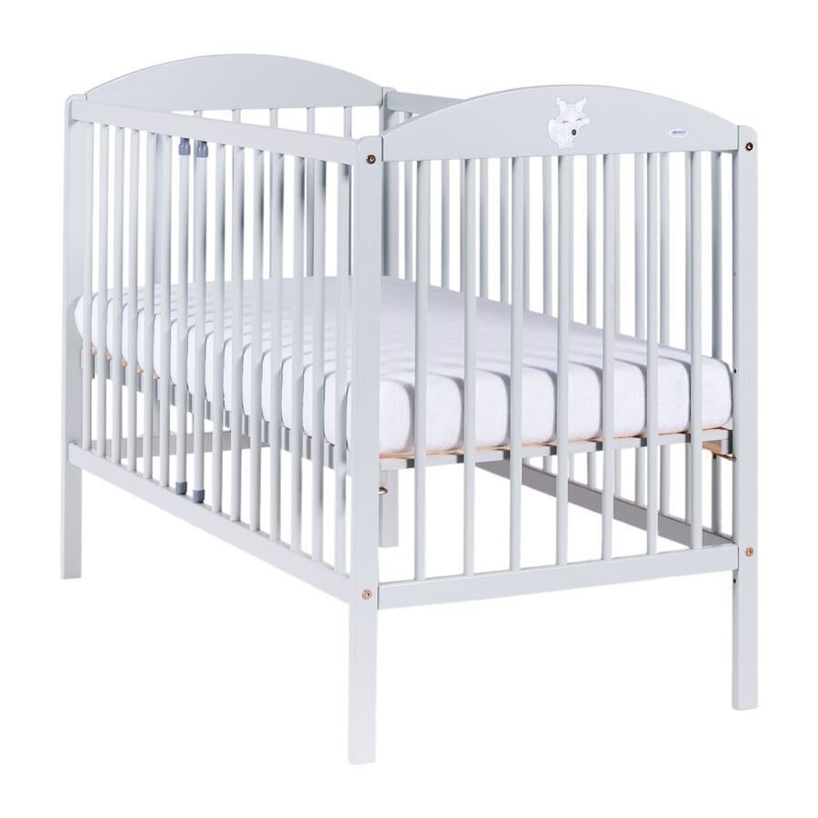 Kūdikio lovytė Drewex Little Fox, 60x120 cm, šviesiai pilka kaina ir informacija | Kūdikių lovytės | pigu.lt