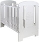 Kūdikio lovytė Drewex White Bear Premium su stalčiumi, 60x120 cm, balta kaina ir informacija | Kūdikių lovytės | pigu.lt
