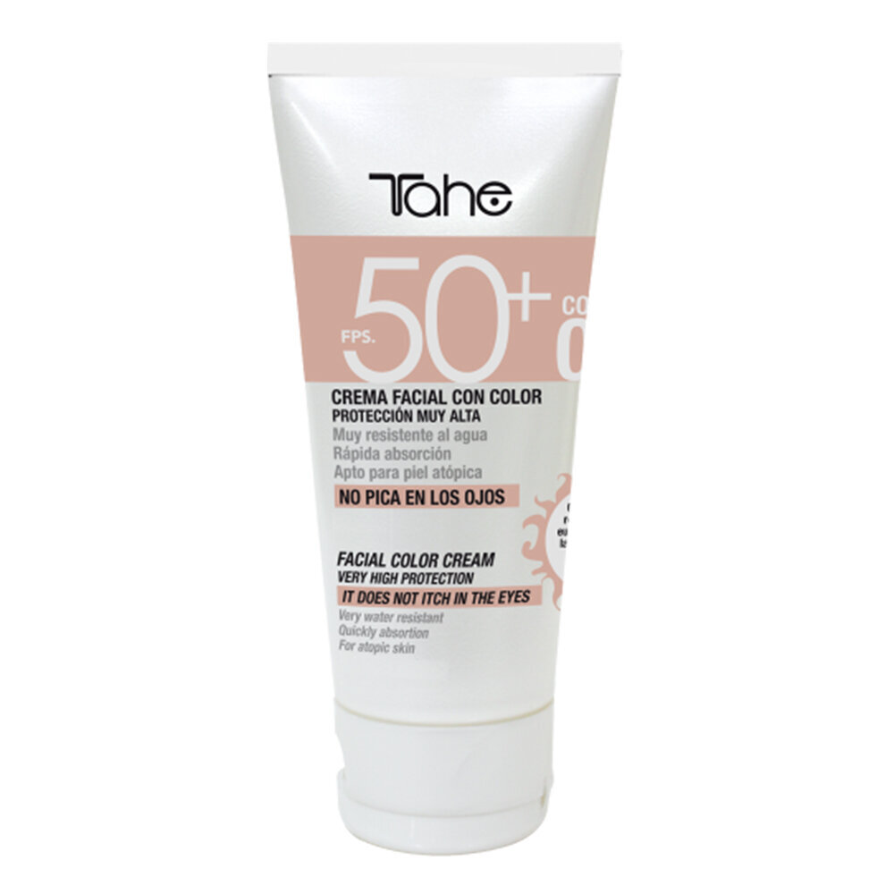 Veido kremas su SPF 50+, Tahe FPS. 50+ Crema Facial Con Color, 50 ml kaina ir informacija | Veido kremai | pigu.lt