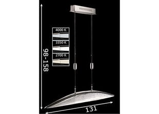 Потолочный светильник Colar LED, никель цена и информация | Люстры | pigu.lt