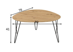 Журнальный столик Tacona, artisan цена и информация | Журнальные столики | pigu.lt