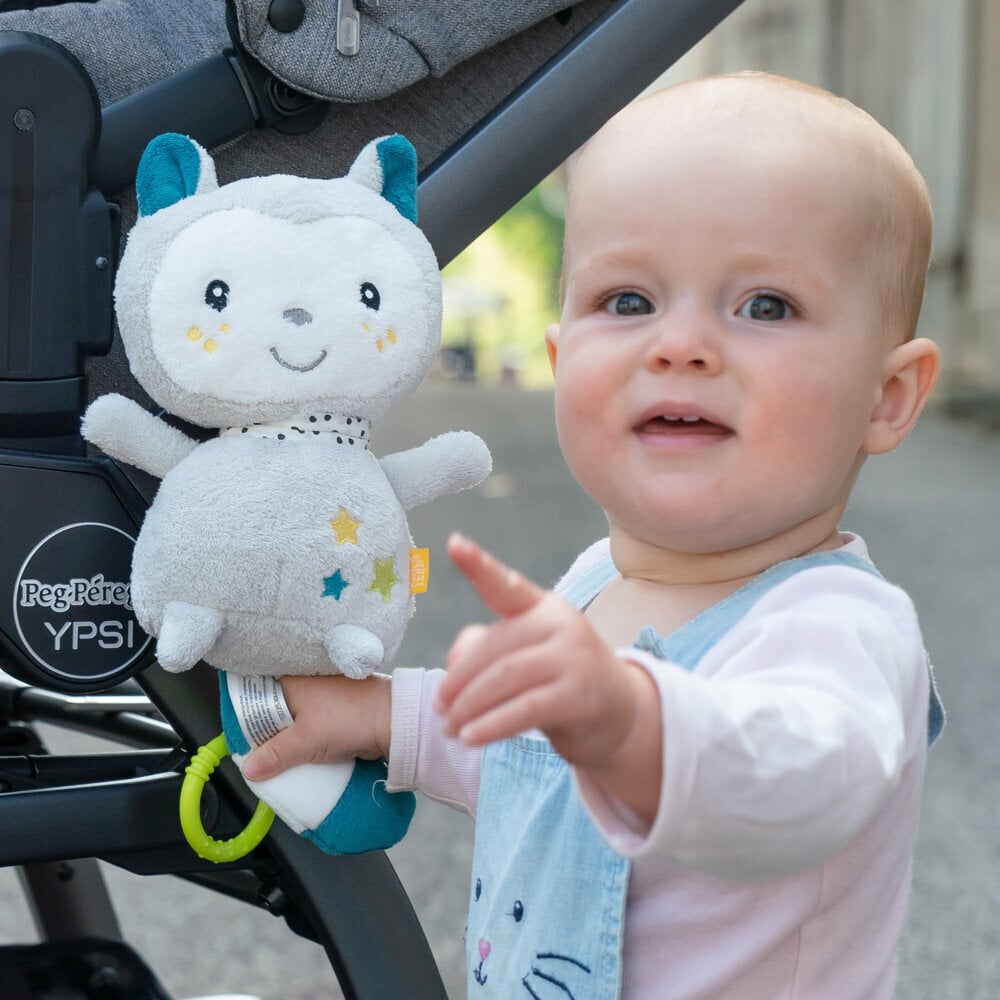 Minkštas muzikinis žaislas Kačiukas Yuki BabyFehn kaina ir informacija | Žaislai kūdikiams | pigu.lt