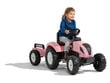 Pedalais minamas vaikiškas rožinis traktorius su priekaba Falk Country Star цена и информация | Žaislai berniukams | pigu.lt