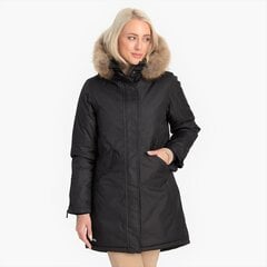 Huppa женская зимняя парка с натуральным мехом VIVIAN, черный 907143823 цена и информация | Женские куртки | pigu.lt