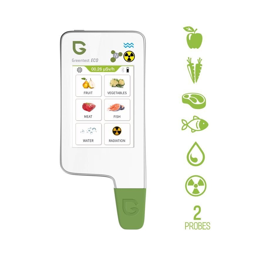 Radiacijos, vandens ir maisto kokybės matuoklis Greentest Eco 6 kaina ir informacija | Drėgmės, temperatūros, pH, ORP matuokliai | pigu.lt