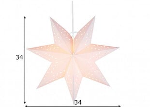 Звезда Karo, белая цена и информация | Рождественское украшение CA1031, 10 см | pigu.lt