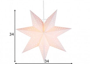 Žvaigždė, balta kaina ir informacija | Kalėdinės dekoracijos | pigu.lt