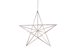 Žvaigždės formos šviestuvas Line, chromas kaina ir informacija | Kalėdinės dekoracijos | pigu.lt